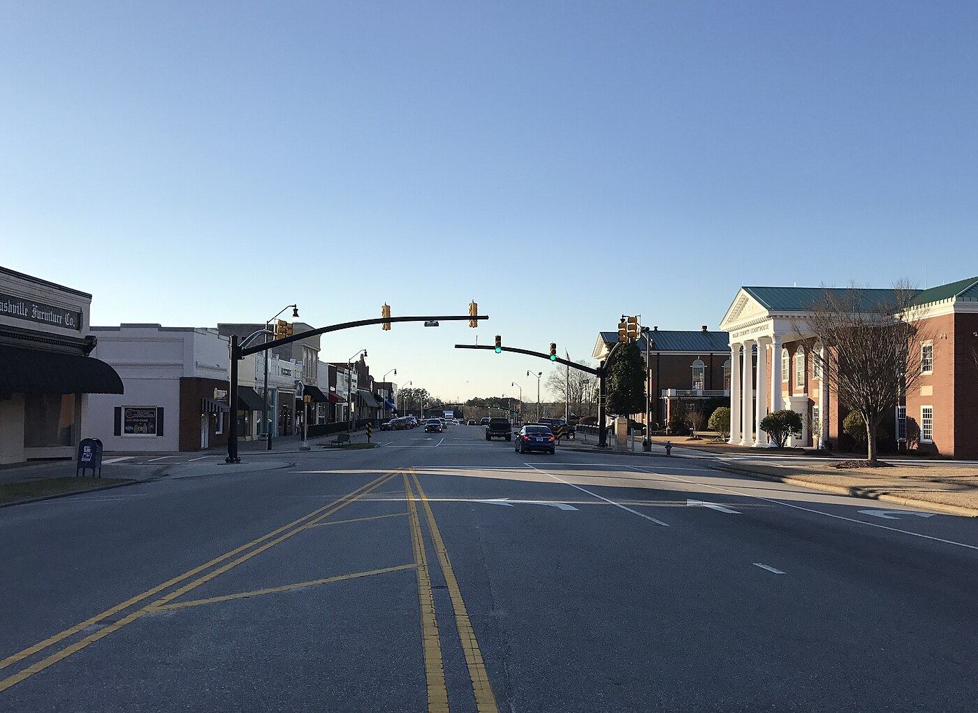 Downtown Nashville, looking toward the courthouse
